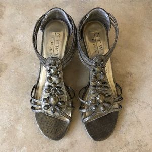 New York Transit wedge sandals